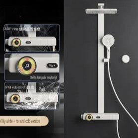 Smart Bluetooth Speaker Shower System With Remote Control