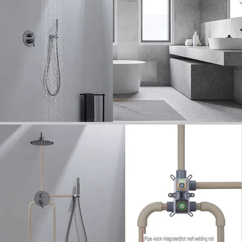 Simple Round PPR Hot Melt Shower Head