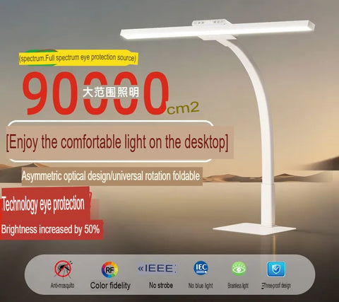 Desk Lamp Dual Use Eye Friendly Study Reading Writing Bedside Children Students