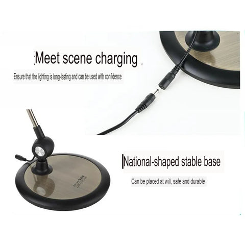LED Desk Lamp Gesture Sensor Adjustable Arm Metal Base