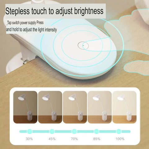 Rechargeable Clip On LED Desk Lamp Eye Protection Study