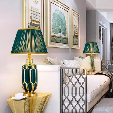 High End Elegant Ceramic Table Lamp Simple Creative