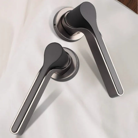 Modern Bedroom Silent Magnetic Door Lock Handle