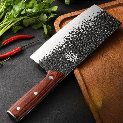 Kitchen Knife Set Household Forged Steel Wood Holder