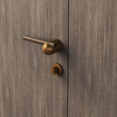 Chinese Door Lock Indoor Bedroom Split Wooden Bronze