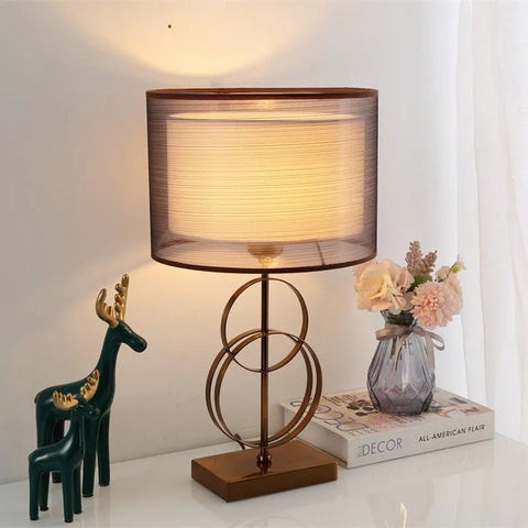 Nordic Modern Bedside Table Lamp Warm Luxury Light