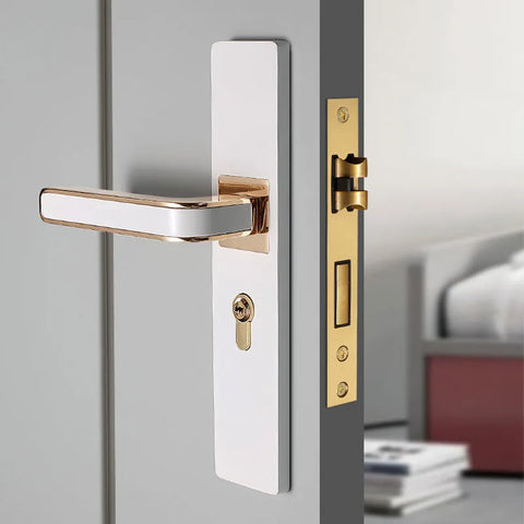 Indoor Wood Door Lock Quiet Magnetic Suction Split Room