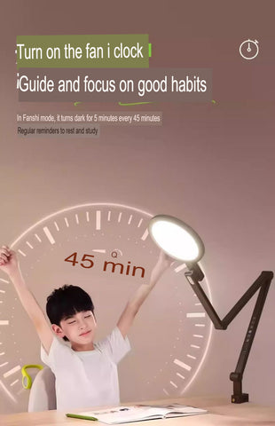 Clip On Desk Lamp Eye Protection Study Reading Work