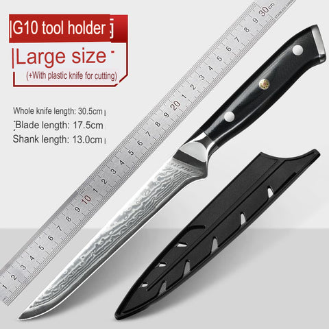 Damascus Steel Boning Knife Sharp Butcher Chef Kitchen