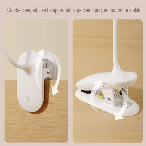 Rechargeable Clip On LED Desk Lamp Eye Protection Study