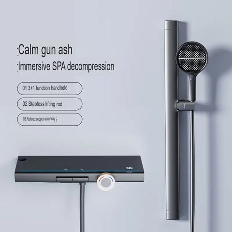 Spa Shower Panel System With Massage Jets And Handheld