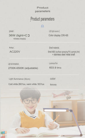 LED Eye Protection Desk Lamp For Students Dormitory Bedroom Reading Study