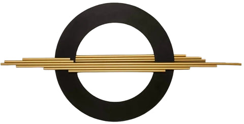 Black Gold Modern Metal Wall Art