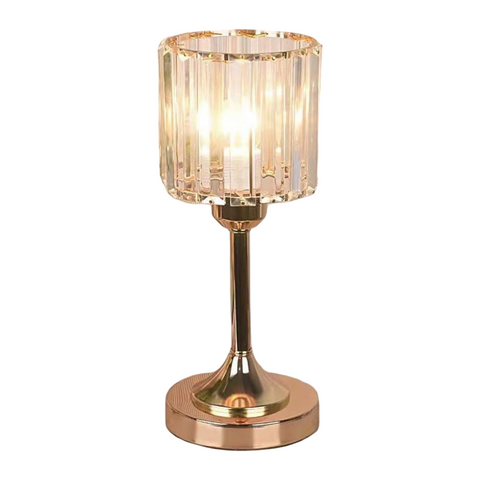 Simple Led Crystal Table Lamp Romantic Warm
