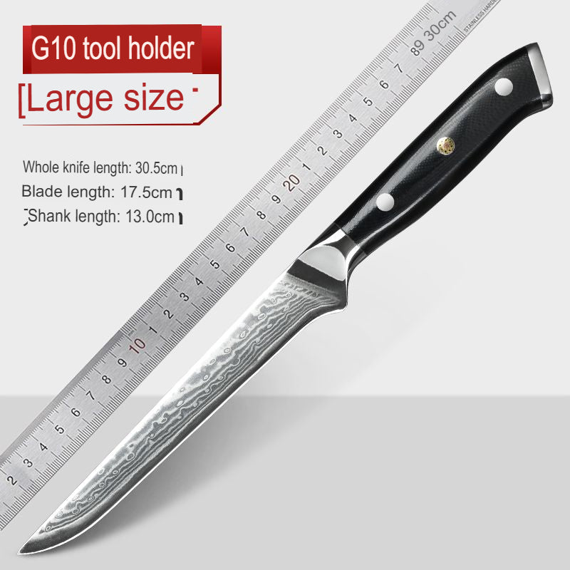 Damascus Steel Boning Knife Sharp Butcher Chef Kitchen