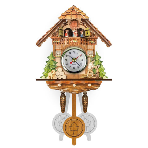 Vintage European Wooden Cuckoo Clock