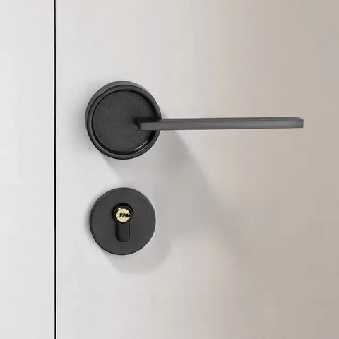 Bedroom Door Lock Magnetic Silent Indoor Simple Solid Wood Handle