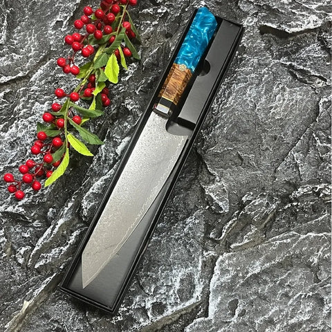 Damascus Steel Kitchen Knife Sharp Durable Slicer