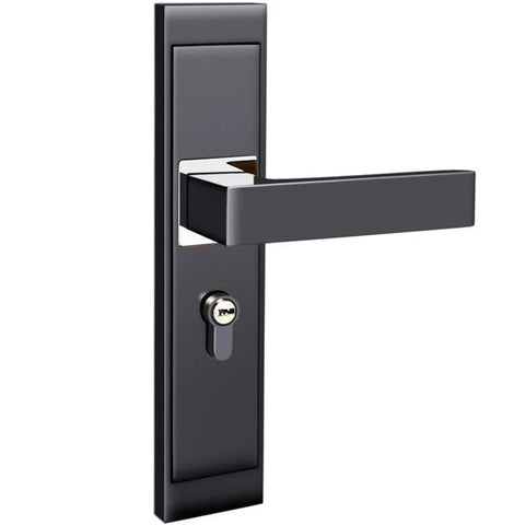 Aluminum Alloy Interior Door Lock Wooden Bedroom Handle