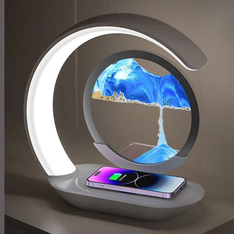 Flowing Sand Art Wireless Charging Night Light