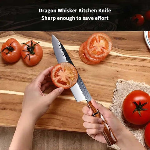 Kitchen Knife With Solid Wood Handle For Home Cooking