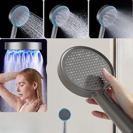 White Thermostatic Shower Set With Storage And Display