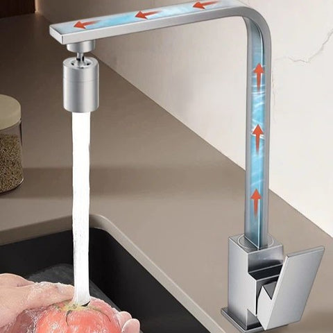 Square Kitchen Faucet Hot Cold Water