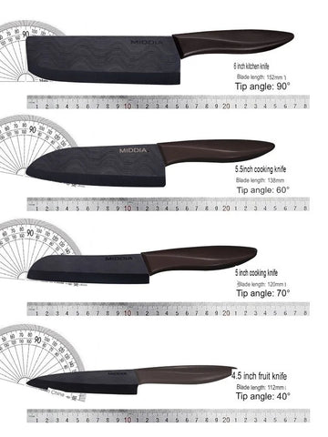 Ceramic Knife Set Kitchen Baby Food 4 To 6 Piece