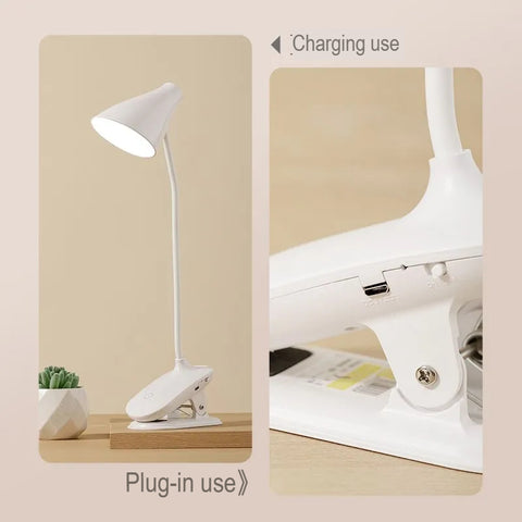 Rechargeable Clip On LED Desk Lamp Eye Protection Study