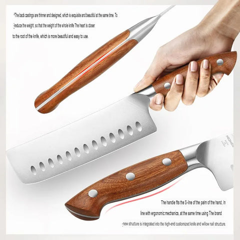 Molybdenum Vanadium Steel Kitchen Vegetable Knife