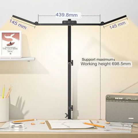 LED Desk Lamp Adjustable Clip On Study Light Eye Care