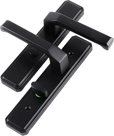 Doorlock Keyless 110 Hole Single Tongue Handle Black