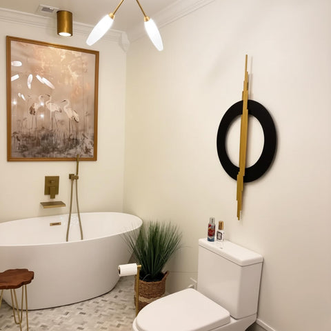 Black Gold Modern Metal Wall Art