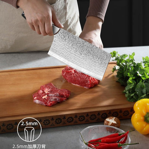 Kitchen Knife Set Stainless Steel Damascus Cleaver