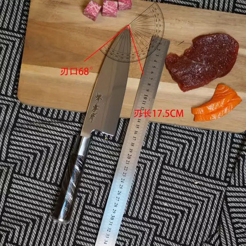 Sashimi Knife Sharp Stainless Steel Sushi Kitchen