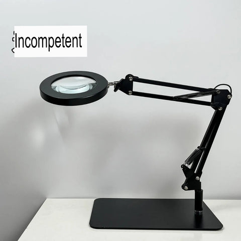Led Magnifying Lamp With Light Adjustable Desk Clamp