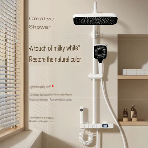 All Copper Shower Head Set Thermostatic Pressurized