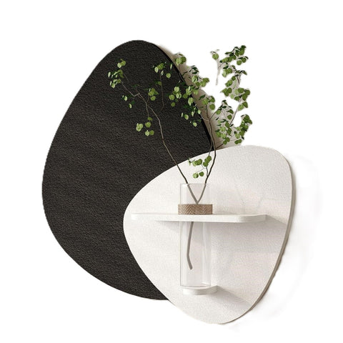 3D Black White Abstract Wall Art