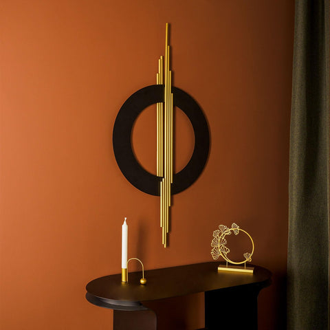 Black Gold Modern Metal Wall Art