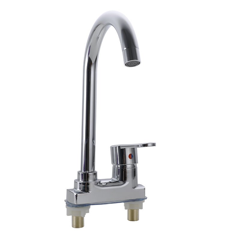 Dual Hole Chrome Basin Faucet