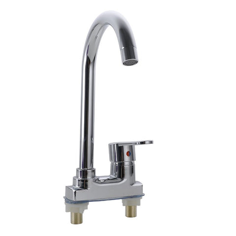 Dual Hole Chrome Basin Faucet