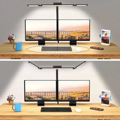 LED Desk Lamp Adjustable Clip On Study Light Eye Care