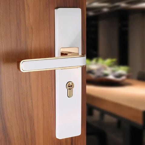 Indoor Wood Door Lock Quiet Magnetic Suction Split Room