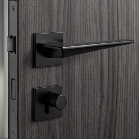 Indoor Silent Zinc Alloy Handle Lock Golden Bedroom Door