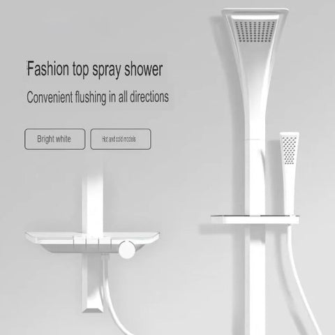 Thickened Black All Copper Shower Head Set