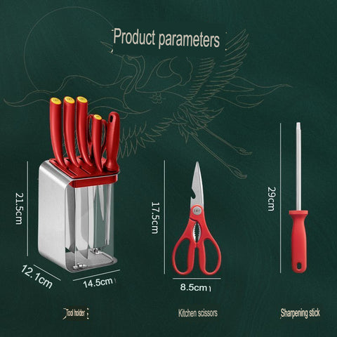 Complete Kitchen Knife Set Sharp Slicing Cutting Tools