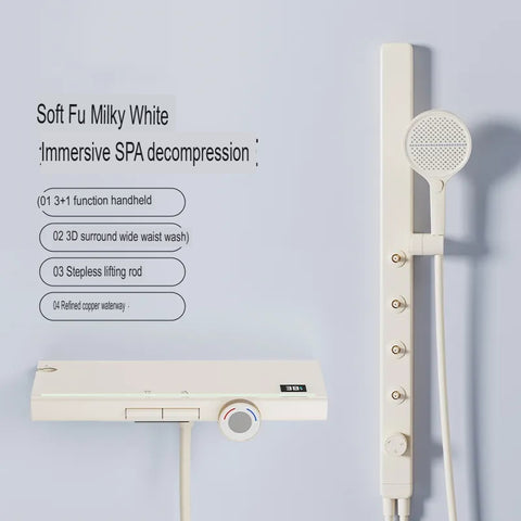 Spa Shower Panel System With Massage Jets And Handheld