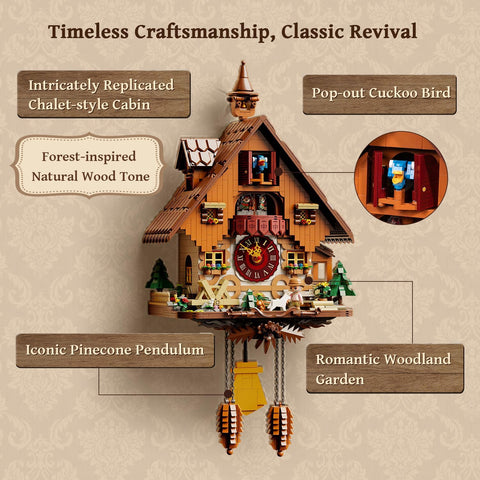 Nordic Vintage Cuckoo Clock Building