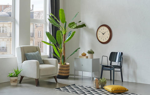 Solid Wood Retro Wall Clock