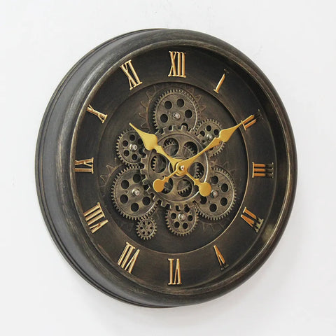 Nordic Retro Gear Wall Clock